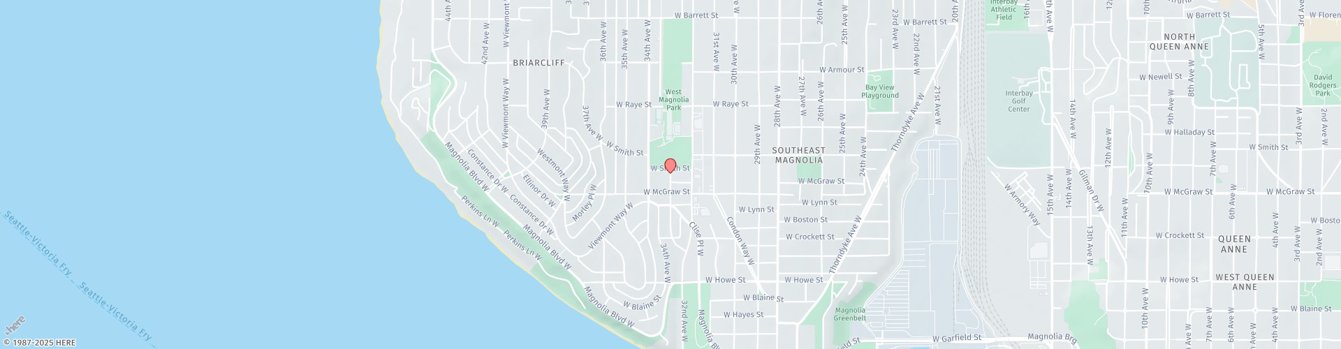 Location Map: 2425 33rd Ave W Seattle, WA 98199